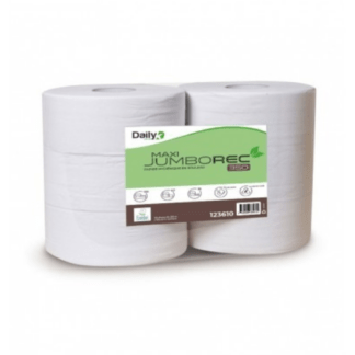 PAPIER TOILETTE MAXI JUMBO REC lisse Ecolabel blanc - 350M