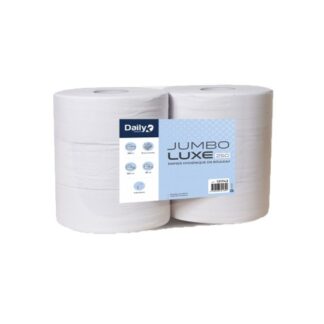 PAPIER TOILETTE GAUFRÉ 3 PLIS BLANC JUMBO LUXE 250M