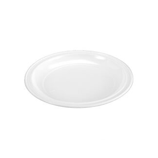 ASSIETTE PLASTIQUE PP BLANCHE - 17CM