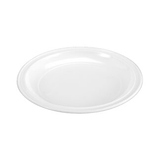ASSIETTE PLASTIQUE PP BLANCHE - 22CM