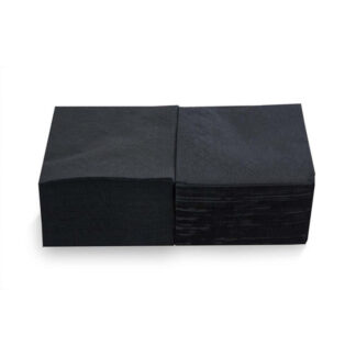 SERVIETTE COCKTAIL DOUBLE P.20X20 - NOIR