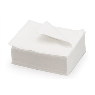 SERVIETTE PURE OUATE BLANCHE 2 PLIS 30X30CM