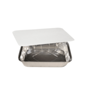BARQUETTE ALUMINIUM RECTANGULAIRE 3300ML + COUVERCLE