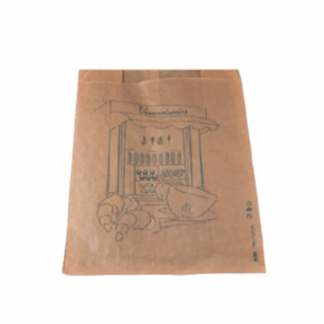 SACHET VIENNOISERIE KRAFT BRUN - 200+70X360MM